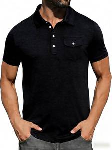 lot 11137 image: Cozople Mens Casual Polo Shirts Classic Short Sleeve Basic Button T-Shirt Collared Golf Shirt with Pocket SIZE L COLOR IS BLUE