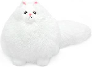 lot 11145 image: Winsterch Stuffed Animal Plushie Cat Stuffed Animal,Cute Soft Plush Cat Animals,White Stuffed Cat, Birthday for Kids,Boys,Girls,Fat Cat Stuffed Toy (White, 10 Inches)