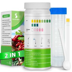 lot 12234 image: 2-in-1 pH & Nitrogen Soil Test Kit, Home Soil Testing Kit for Lawns Gardening Grass Vegetables Nutrients, Soil pH Nitrogen Tester Strips Separately Sealed in Foils, Easy to Use, Rapid Results