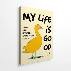 lot 12251 image: DIHSIEG Inspirational Canvas Wall Art funny bathroom wall art Print Poster, Frameless Canvas Decor,With hook, can be placed on the table,Motivational Prints,Dark 12x16 Inch