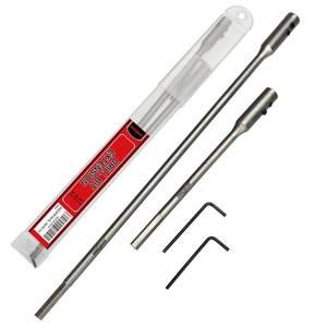 lot 12265 image: ANGELSWORD 14 Extension Drill Bit Holder Set, Wood Spade Drill Bit Extension,6 and 12 Inch with 2 Pieces Key