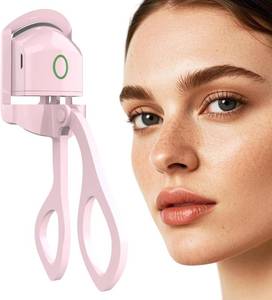 lot 12381 image: Heated Eyelash Curlers - Electric Eyelash Curler Quick Natural Curling for Long Lasting, USB Rechargeable Heated Eye Lash Curler for Women Makeup Tools (Light Pink)