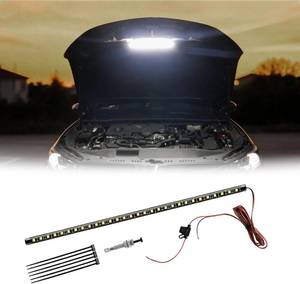lot 12403 image: 12V Led Light Strip, Waterproof 21 LED Strip Light for Car Underhood Trunk Interior Illumination, with Automatic OnOff Switch - Fits for 12V Cars Golf Cart Motorcycle Boat Trucks