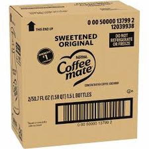 lot 12441 image: Coffee mate Sweetened Original Liquid Concentrate Coffee ...