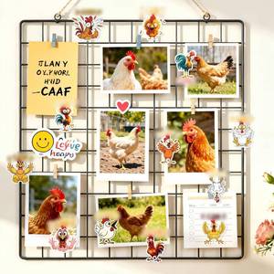lot 12467 image: Funny Chicken Stickers - 50 Pcs Animals Rooster Party Favors Gifts for Adults Friends, Humor Waterproof Decals Bulk for Laptop Book Water Bottle Planner Journaling Scrapbook