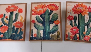 lot 12473 image: 3 Pack Abstract Art Paintings