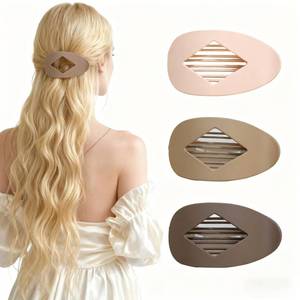 lot 12481 image: 3PCS Large Lay Flat Claw Clips for Women - Strong Hold Anti-Slip, Versatile Solid Colors Fit Thin & Thick Hair(A1)