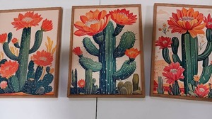 lot 12483 image: 3 Pack Abstract Art Paintings