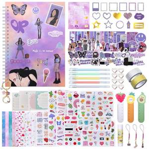 lot 12567 image: DIY Journal Set Kit with OR Inspirational Stickers, Rodrigo Sour Gifts for OR Fans Women Teen Girls Kids, Notebook Scrapbook & Diary Supplies for Ages 8-14, Art and Music Singer Merch Stuff Girl Trendy Gifts