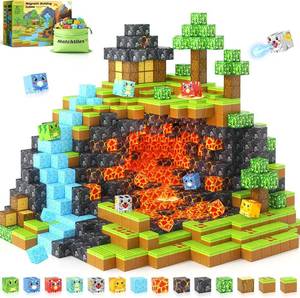lot 12623 image: Magnetic Blocks Toys, Build Mine Magnet World Dinosaurs Set, Magnetic Tiles Building for Boys & Girls Kids Ages 3-5 5-7, STEM Montessori Sensory Toys for Toddlers Gifts for 3 Years Old