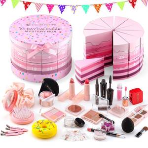 lot 12281 image: Color Nymph Kids Makeup Kit for Girl - 24 Days Surprise Beauty Mystery Box  Make Up Birthday Gift Set for Girls Ages 6-12, Makeup Gift Sets for Bday Countdown, Cosmetics Kit for Kids Teens #Pink