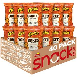 lot 301 image: Frito-Lays Cheetos Baked Crunchy Cheese, 0.875 Ounce (Pack of 40) BB JAN 21 2026