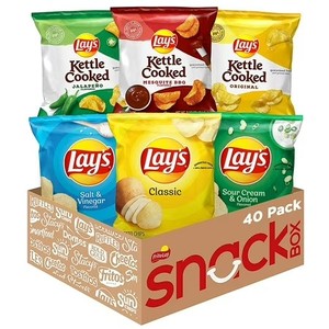 lot 304 image: Lays and Lays Kettle Snack Variety Pack, 40 Count BB FEB 10 2026