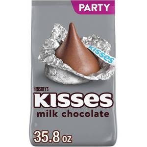 lot 432 image: HERSHEYS KISSES Milk Chocolate Candy Party Pack, 35.8 oz BB 32025