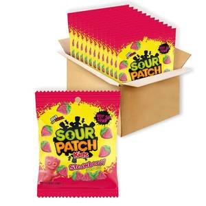 lot 454 image: SOUR PATCH KIDS Strawberry Soft & Chewy Gummy Candy, Bulk Candy, 11 - 3.6 oz Bags BB JAN 2026