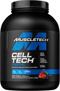 lot 456 image: MuscleTech Cell-Tech Creatine Powder Bundle  Muscle Builder & Post Workout Recovery Drink for Men & Women  6 lbs March 2028