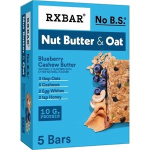 lot 481 image: RXBAR Nut Butter & Oat Blueberry Cashew Butter Protein Bars - 9.7oz5ct BB April 6,2026