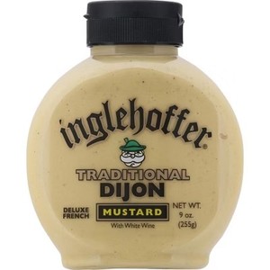 lot 493 image: Lot of 2, Inglehoffer Traditional Dijon Mustard Squeeze Bottle - 2pack, 9 oz BB March 27,2026