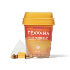 lot 501 image: Teavana Peach Tranquility, Herbal Tea With Chamomile and Notes of Citrus, 15 Sachets BB 2023