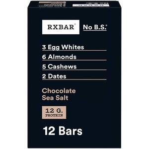 lot 511 image: RXBAR Protein Bars, Protein Snack, Snack Bars, Chocolate Sea Salt, 22oz Box (12 Count) BB JAN 2025