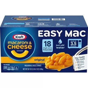 lot 515 image: Kraft Easy Mac Original Flavor Single-Serve Pouches 18 pk. BB NOV 27,2025