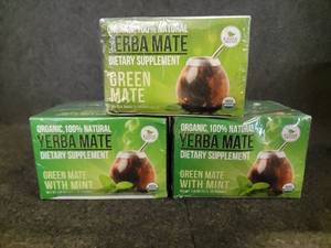 lot 538 image: Lot of 3 Yerba Mate Green Mate Tea Bags BB 7 20 2022
