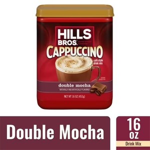 lot 540 image: Hills Bros.  Instant Cappuccino Double Mocha Coffee Mix, 16 oz. Canister BB 3 20 2025