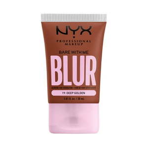 lot 125 image: NYX Professional Makeup Bare with Me Blur Skin Tint Foundation  Medium Coverage  Deep Golden - Retail $23