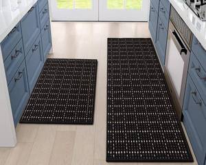 lot 1743 image: eqivei Kitchen Rugs Non Skid Washable Set of 2 PCS, 20x 4720x 32, Absorbent Runner Rugs Front of Sink, Kitchen Mats for Floor, Home Decor Accessories
