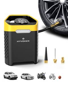 lot 1750 image: Heavy-Duty 160 PSI Tire Inflator Portable Air Compressor, 1 Min Fast Inflation Cordless Portable Air Pump with Digital Pressure Gauge & LED Light, Electric Tire Pump for Car, SUV, Bike, Ball