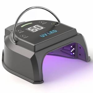 lot 1762 image: Gelpal 80W Professional Cordless UV LED Nail Lamp, UV Lights for Nails with 45 Beads and Rechargeable Battery, Portable LED Gel Nail Curing Dryer, Nail Polish Machine for Salon or Home, Black