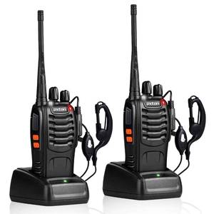 lot 1773 image: pxton Walkie Talkies Rechargeable Long Range Two-Way Radios with Earpieces,2-Way Radios UHF Handheld Transceiver Walky Talky with Flashlight Li-ion Battery and Charger��2 Pack��