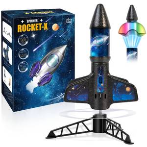 lot 1785 image: Rocket Launcher for Kids -200 Feet of Flight Altitude, Auto Electric Rocket Toys with Safe Parachute, Outdoor Summer Yard Toys Easter Birthday Gifts for Boys & Girls Age 6 7 9 10 12 8-13 Years Old