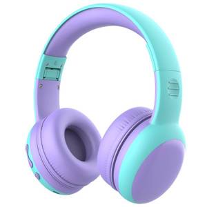 lot 2369 image: gorsun Kids Bluetooth Headphones, Over-Ear Toddler Headphones with Microphone, 85dB94dB Volume Limited, 68H Playtime, Bluetooth 6.0, Portable Kids Wireless Headset with Cat Ears (Purple)