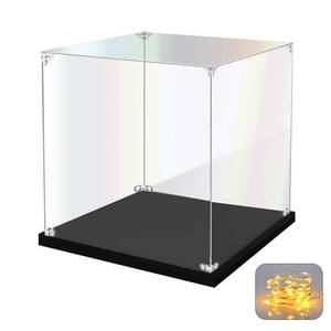 lot 2370 image: KOLIPI Acrylic Display Case for Collectibles Assemble Clear Acrylic Display Box for Lego Alternative Glass Case for Showcasing Figures Doll Toys Home Storage(10x10x10 inch, 25x25x25 cm)