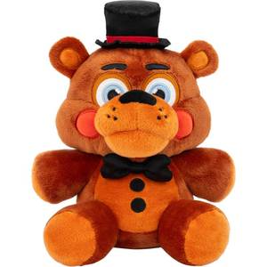 lot 2377 image: Jazwares Five Nights at Freddy��s Toy Freddy Plush - 8-Inch Stuffie with Soft Material and Glow-in-The-Dark Eyes
