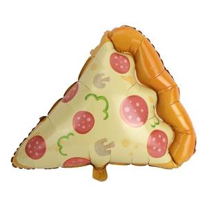 lot 2388 image: 3pcs Pizza Slice Balloons, Self-Sealing Aluminum Foil Party Decorations for Pizza-Themed Birthdays Baby Showers & Food Celebrations Festive Decorative Balloon Set