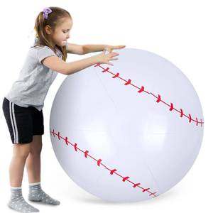lot 2390 image: Shindel Inflatable Baseball 27-inch, Giant Inflatable Ball for Baseball Themed Party Decorations & Birthday Decor, Pool Beach Ball Toys for Kids