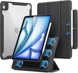 lot 2406 image: ESR for iPad Air 11 Inch Case M4M3M2 (202620252024), iPad Air 5th4th Gen Case (20222020) 10.9 Inch with Pencil Holder, Removable Magnetic Cover, Vertical Stand, Rebound 360 Series, Black