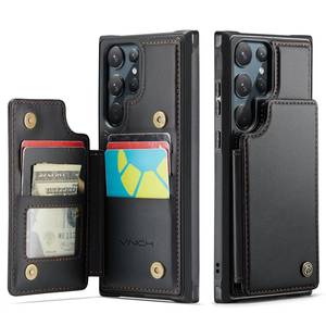 lot 2412 image: Vinich for Samsung Galaxy S22 Ultra Wallet Case with Card Holder, RFID Blocking Credit Slots Kickstand Shockproof Phone Cover Fit for Galaxy S22 Ultra 6.8 Black