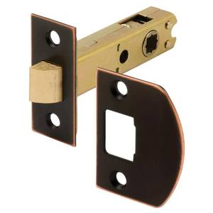 lot 2445 image: Prime-Line E 2772 Passage Door Latch, 932 In. and 14 In. Square Drive, Classic Bronze (Single Pack)