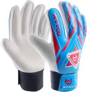 lot 2447 image: WVVOU Goalkeeper Gloves for Kids Youth, Soccer Goalie Gloves with Double Protection, Anti-Slip Soccer Gloves, Super Grip