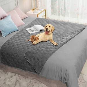 lot 2469 image: Ameritex Waterproof Blanket Reversible Dog Bed Cover Pet Blanket for Furniture Bed Couch Sofa