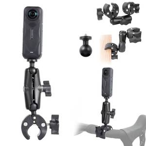 lot 2495 image: PellKing Camera Motorcycle Mount for Insta360 X5X4X3X2,Double Super Clamp Mount Umbrella clamp Holder for Monitor Bracket Magic Socket Arm with 14 Thread for Moto Bike Bicycle Handlebar