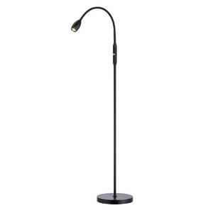 lot 3462 image: O��Bright Ray �� Adjustable LED Beam Floor Lamp, Dimmable and Zoomable Spotlight, Flexible Gooseneck, ReadingCrafting Standing Lamp, Work Table Light, Matte Black