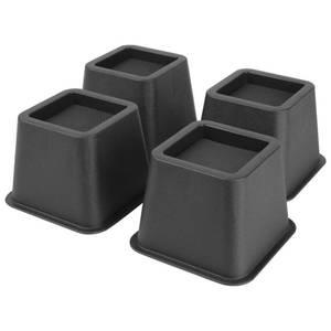 lot 3472 image: BTSD-home Bed Risers 3 Inch Heavy Duty, Furniture Risers for Bed FrameSofaCouchTable, 4 Pack, Up to 2000 lbs, Under-Bed Storage