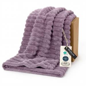 lot 3483 image: Bedsure GentleSoft Light Purple Twin Blanket for Bed - Cozy Soft Blankets for Women, Cute Large Throws for Girls, 66x90 Inches