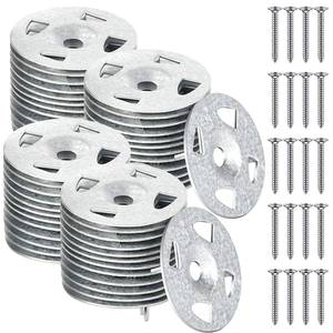 lot 4021 image: Fastener Kit Board Hardware Set, Includes 1-18 Inch Galvanized Steel Washers and Stainless Steel Screws for Fixing Fastening Installation(300 Pcs)