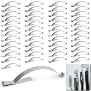 lot 4034 image: 50 Pcs Window Screen Tension Spring, Durable Corner Mount Flat Window Spring Stainless Steel Window Screen Clips, Holding Screen Sliding in Aluminum Channel Safely and Securely, � Wide 2-34 Long