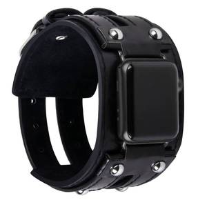 lot 4039 image: VIQIV Leather Bangle Watch Band for Apple Watch Series 8, 7, 6, 5, 4, 3, 2, 1, 8.5-160mm